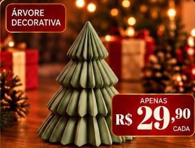 Árvore Decorativa Plissada