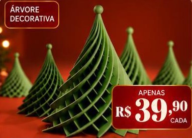 Árvore Decorativa Torcida