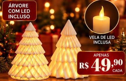 Árvore com LED incluso