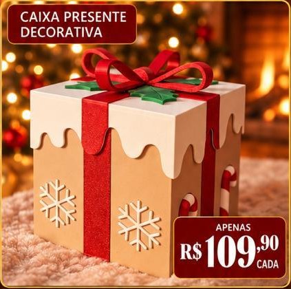 Caixa Presente Decorativa